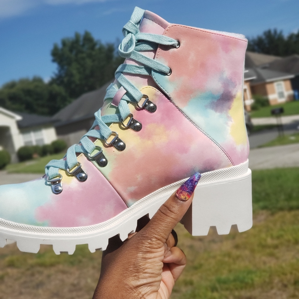 Tye dye booties size 8.5